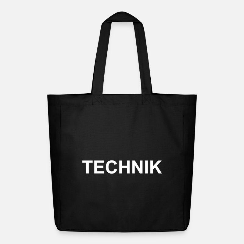 TECHNIK Team Techniker Arbeiten Zusammenhalt Stärk - Midweight recycelter Stoffbeutel von Stanley/Stella - Schwarz