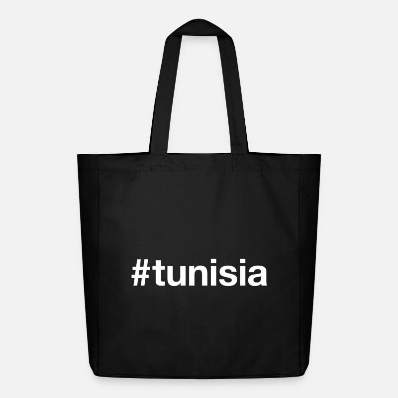 TUNISIA Hashtag Tunesien - Midweight recycelter Stoffbeutel von Stanley/Stella - Schwarz