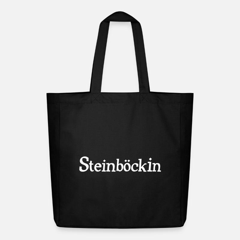 Steinböckin Weiblicher Steinbock - Midweight recycelter Stoffbeutel von Stanley/Stella - Schwarz