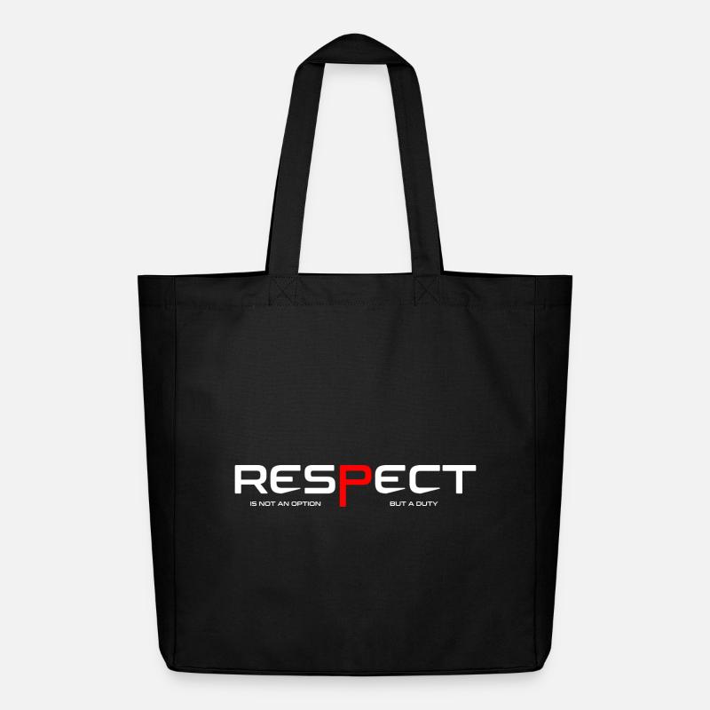 Respect - Midweight recycelter Stoffbeutel von Stanley/Stella - Schwarz
