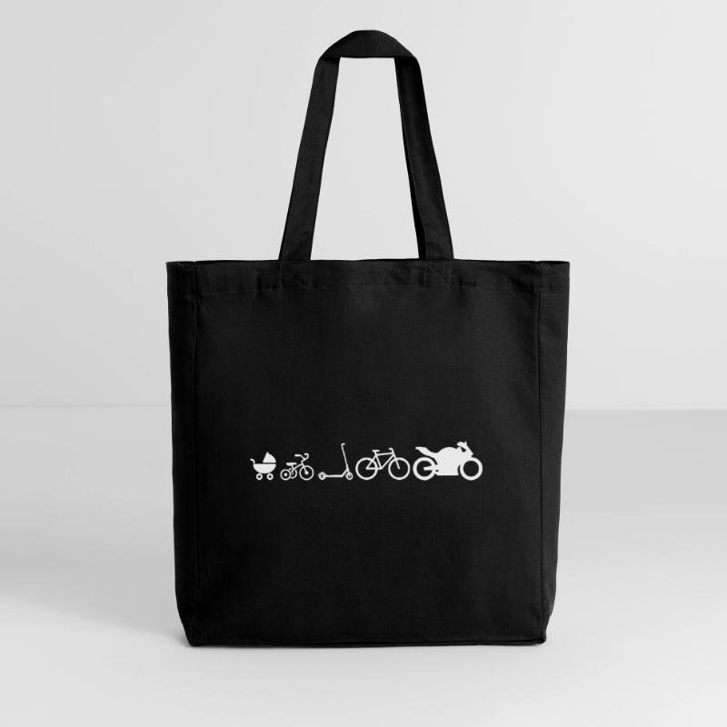 Motorad Evolution Development Funny Midweight Recycled Tote Bag by Stanley/Stella