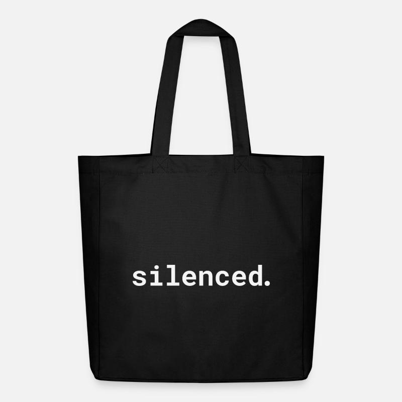 Conception typographique silencieuse - Tote bag Stanley/Stella Midweight recyclé - noir