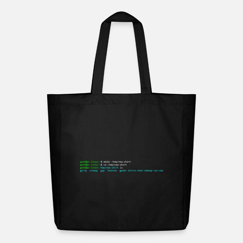 Linux-Terminal - Midweight recycelter Stoffbeutel von Stanley/Stella - Schwarz