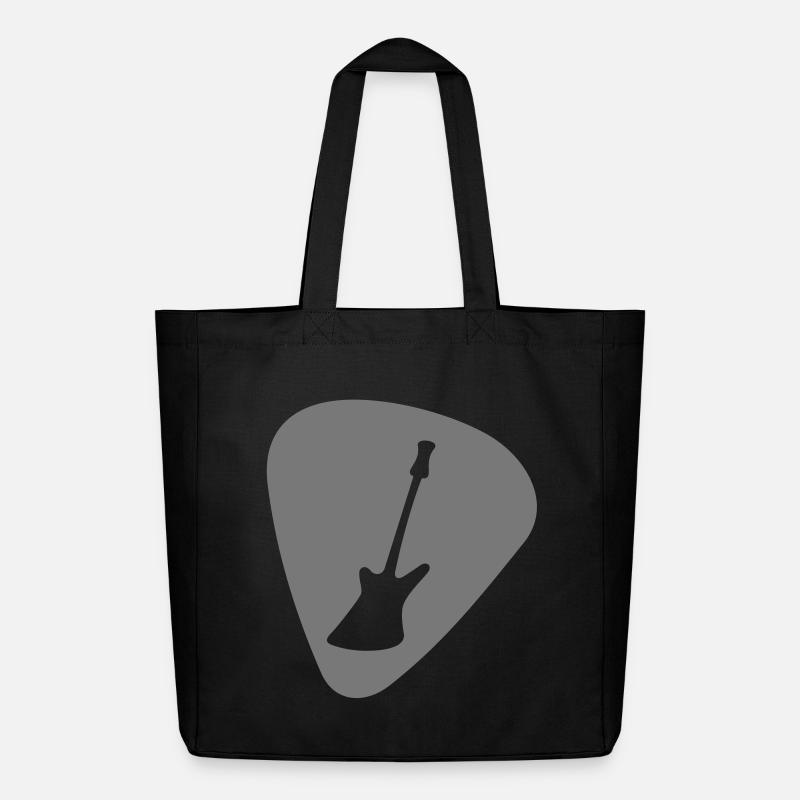 plektrum_e-gitarre - Midweight recycelter Stoffbeutel von Stanley/Stella - Schwarz