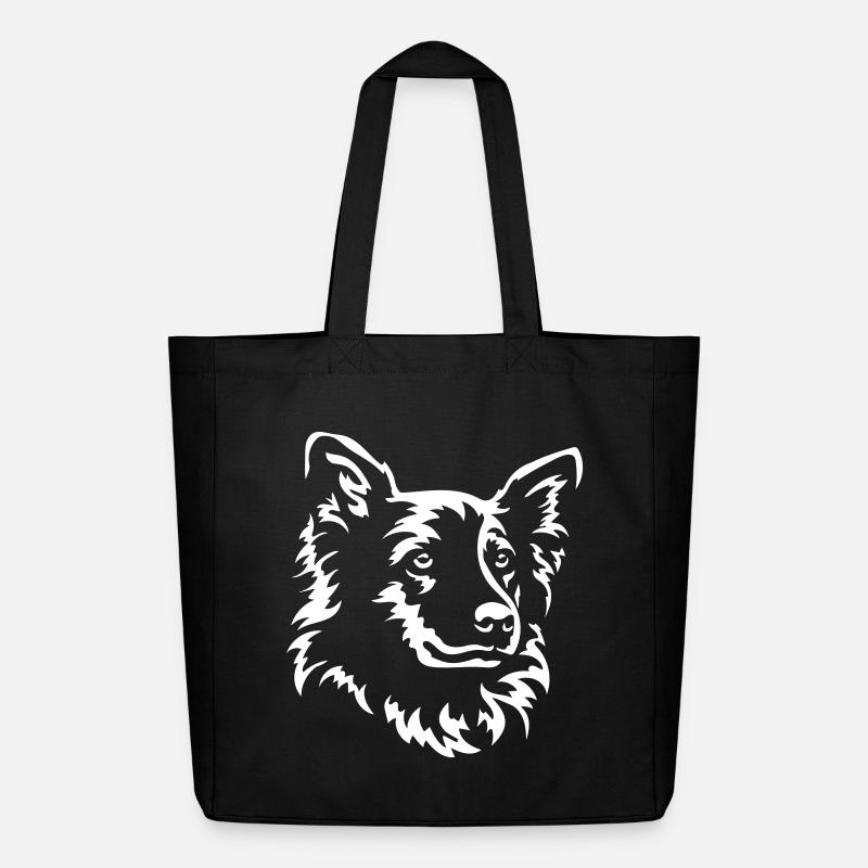 Harzer Fuchs Kopf "Black Edition" - Midweight recycelter Stoffbeutel von Stanley/Stella - Schwarz