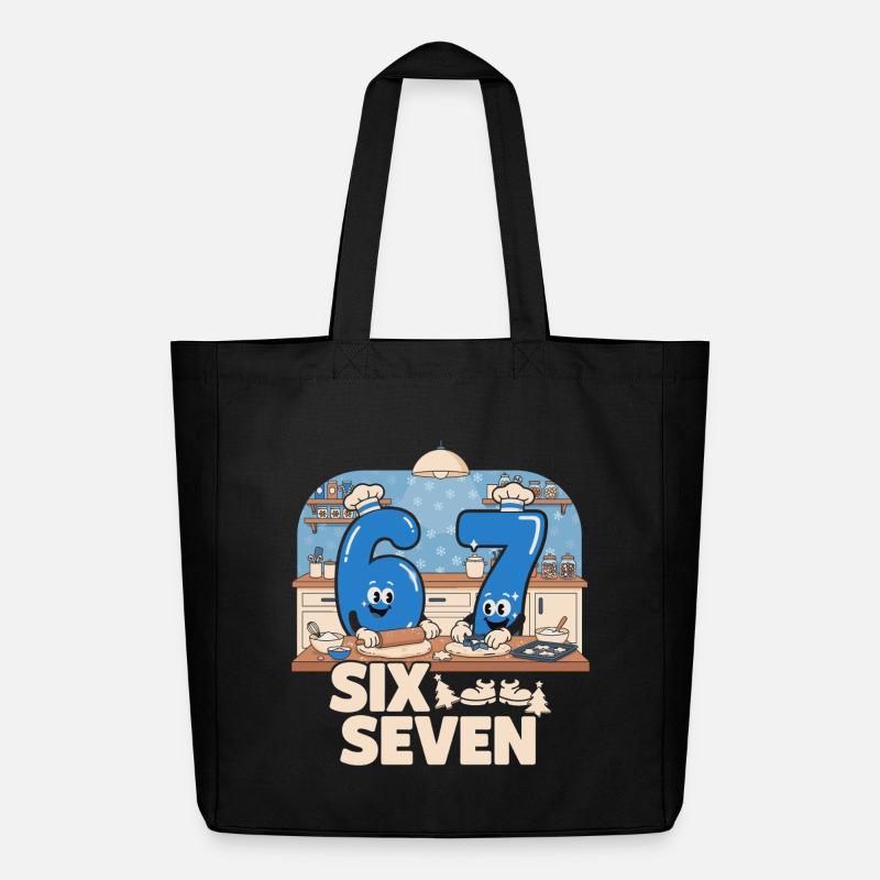 67 Meme italienisch lustig Backen Geschenk - Midweight recycelter Stoffbeutel von Stanley/Stella - Schwarz