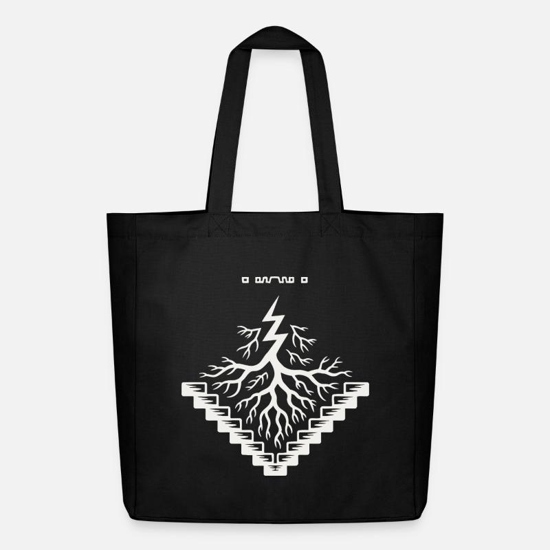 Rooted Staircase Tree - Midweight Recycled Tote Bag by Stanley/Stella - black