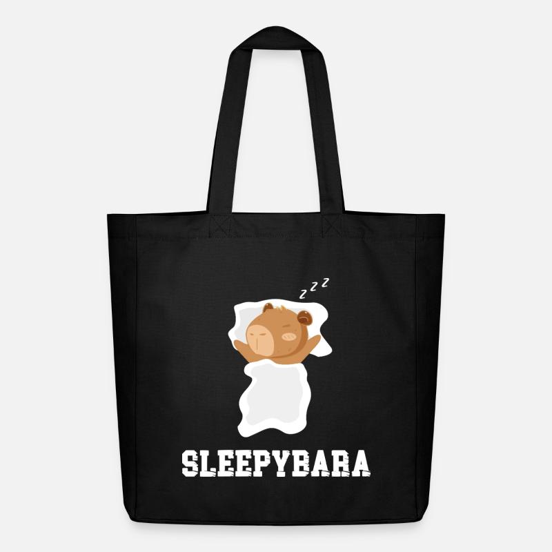 Sleepybara - Midweight recycelter Stoffbeutel von Stanley/Stella - Schwarz