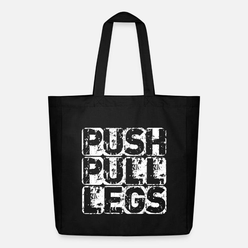 PUSH PULL LEGS - Tote bag Stanley/Stella Midweight recyclé - noir