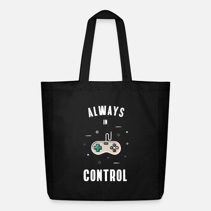 controller game retro computer play pc nerd gaming - Midweight recycelter Stoffbeutel von Stanley/Stella - Schwarz