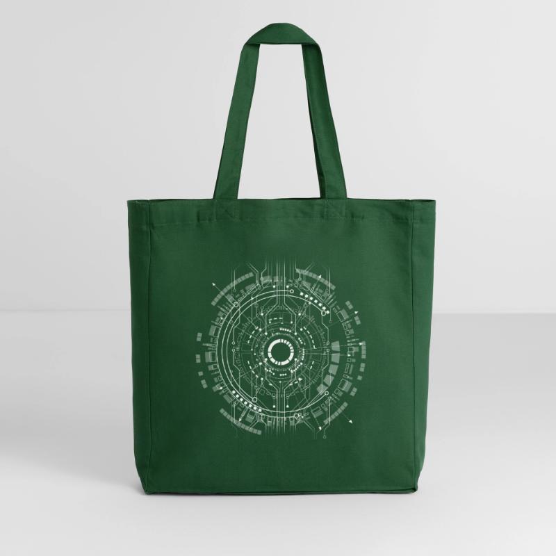 computer c-base stern space cpu nerd pc coder star Midweight recycelter Stoffbeutel von Stanley/Stella