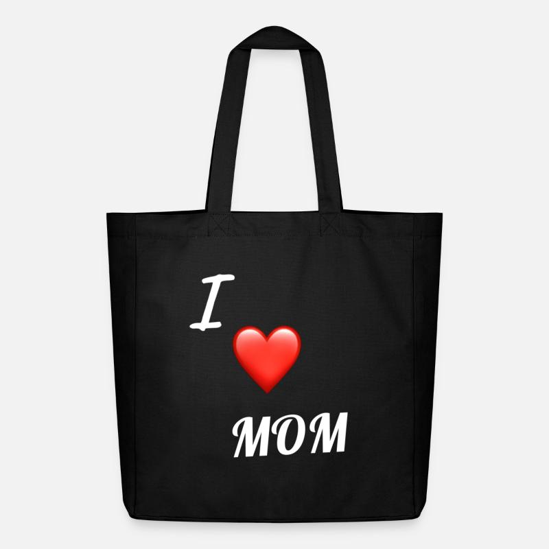 Ich liebe Mama, ich liebe Mama, Mama, Mama, Mama - Midweight recycelter Stoffbeutel von Stanley/Stella - Schwarz