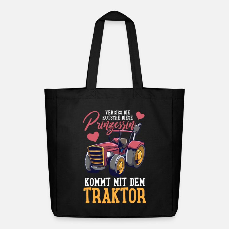 Traktor Landwirtschaft - Midweight recycelter Stoffbeutel von Stanley/Stella - Schwarz