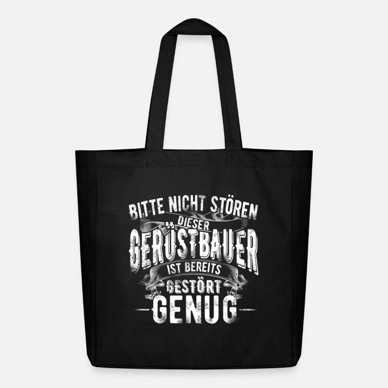 Gerüstbauer - Midweight recycelter Stoffbeutel von Stanley/Stella - Schwarz