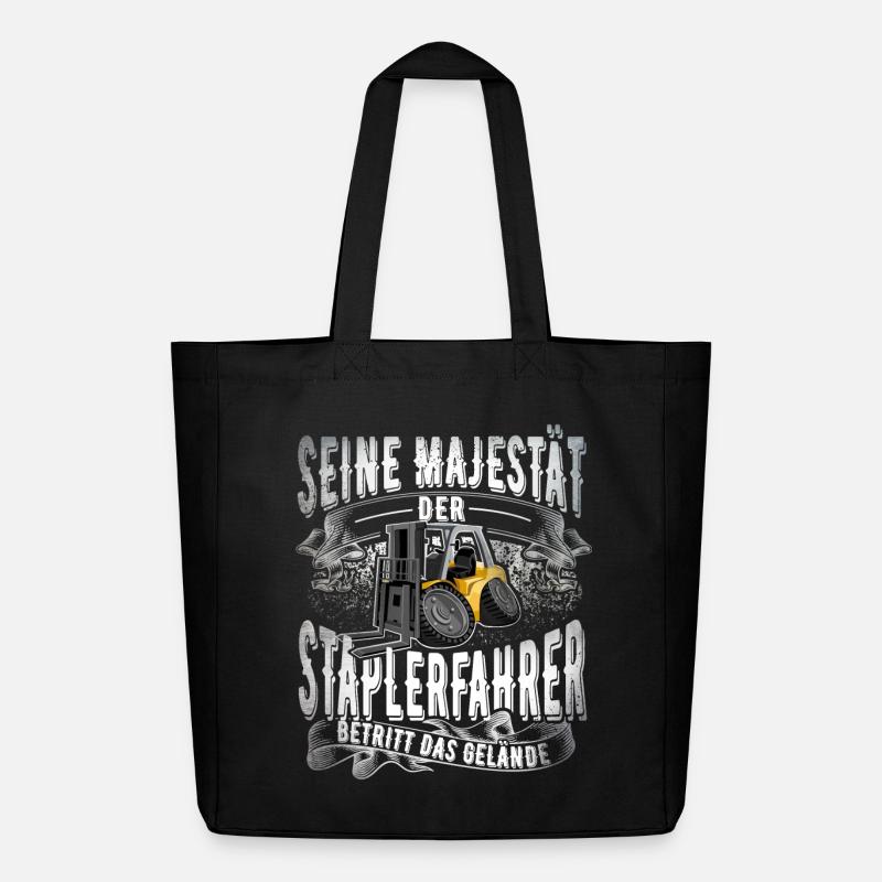 Staplerfahrer - Midweight recycelter Stoffbeutel von Stanley/Stella - Schwarz
