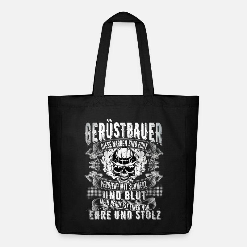 Gerüstbauer - Midweight recycelter Stoffbeutel von Stanley/Stella - Schwarz