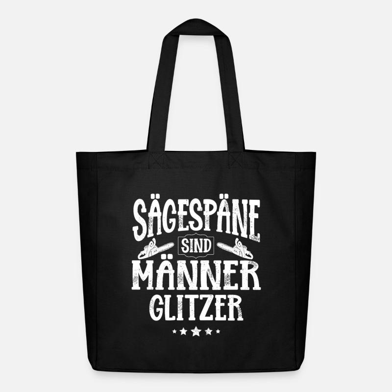 Sägespäne Sind Männer Glitzer - Midweight recycelter Stoffbeutel von Stanley/Stella - Schwarz