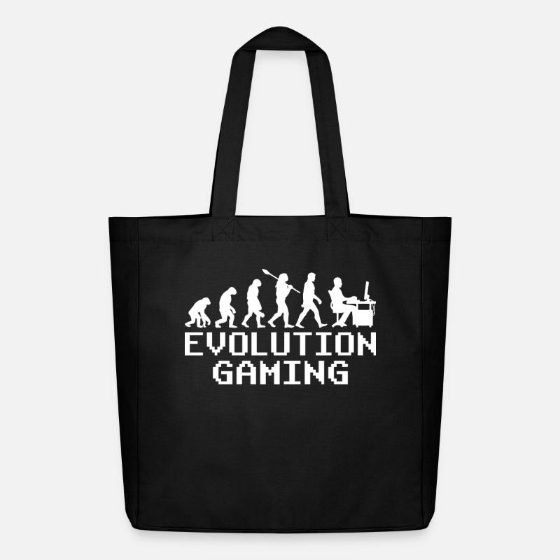 Pc Gaming Evolution - Midweight recycelter Stoffbeutel von Stanley/Stella - Schwarz