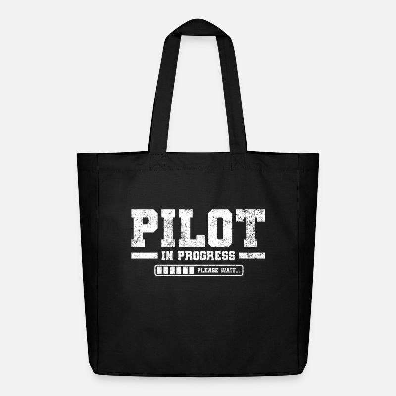 École de pilotage des élèves-pilotes - Tote bag Stanley/Stella Midweight recyclé - noir