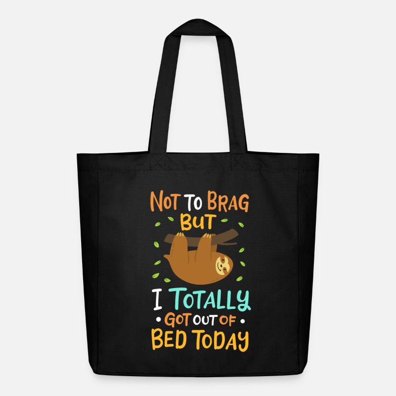Sloth sloth lovers - Midweight Recycled Tote Bag by Stanley/Stella - black