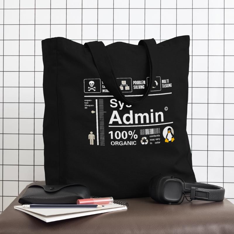 Sys Admin Penguin Computer Nerd pc Board cpu inh Midweight Recycled Tote Bag by Stanley/Stella