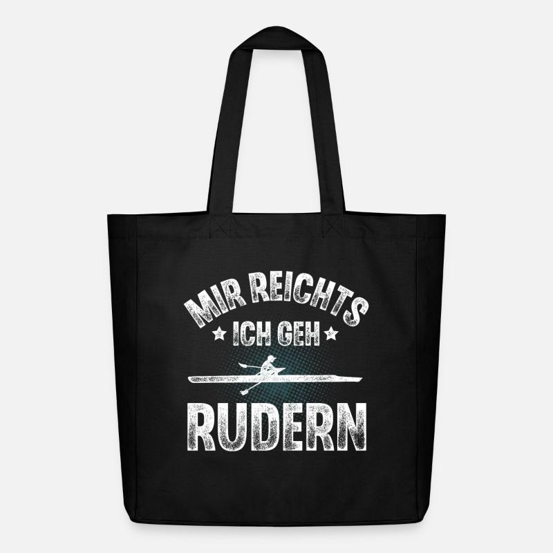 Rudern Ruderer Ruderboot - Midweight recycelter Stoffbeutel von Stanley/Stella - Schwarz