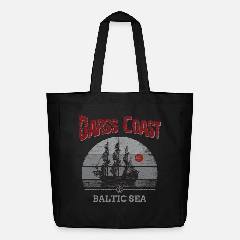 DarssCoast - Baltic Sea Sailor - Midweight recycelter Stoffbeutel von Stanley/Stella - Schwarz