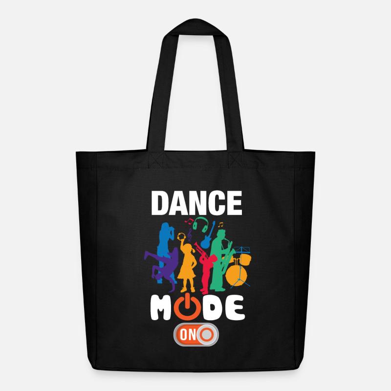Funny Dance Mode On - Midweight Recycled Tote Bag by Stanley/Stella - black