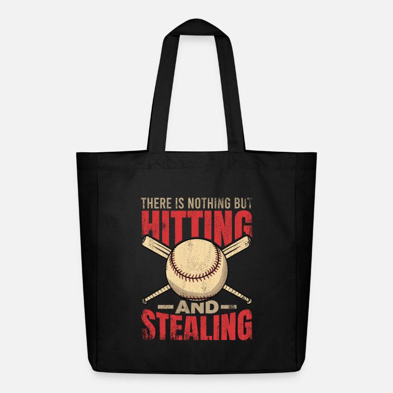 Motivierender Baseball Spruch - Midweight recycelter Stoffbeutel von Stanley/Stella - Schwarz