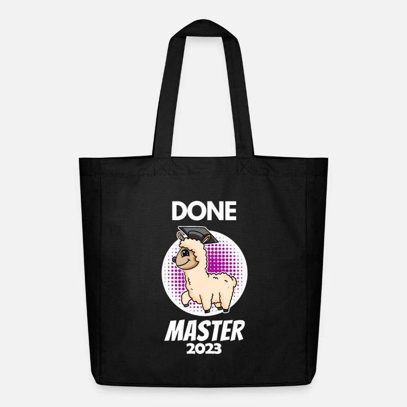 Master 2023 - Master abgeschlossen - Midweight recycelter Stoffbeutel von Stanley/Stella - Schwarz