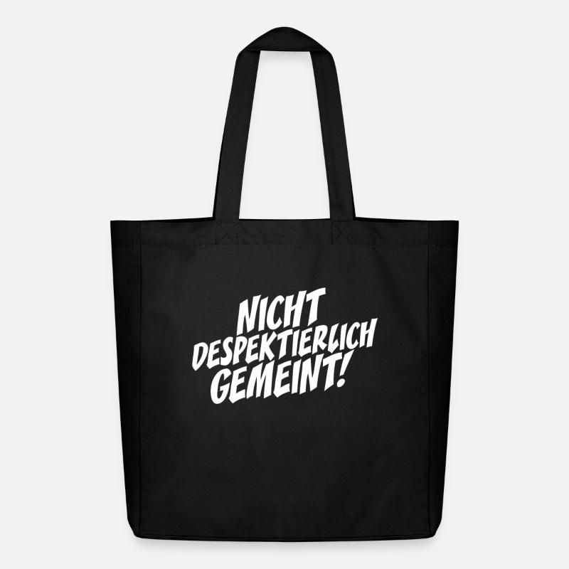 Nicht Despektierlich Gemeint - Midweight recycelter Stoffbeutel von Stanley/Stella - Schwarz