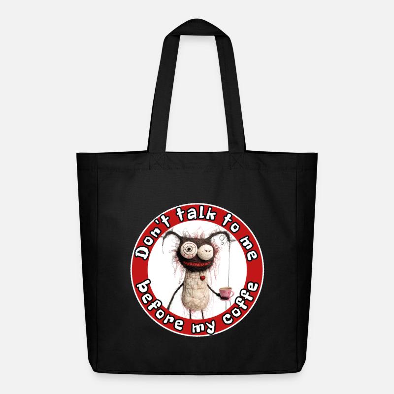 Si vous vous transformez en monstre sans café, prenez-le - Tote bag Stanley/Stella Midweight recyclé - noir