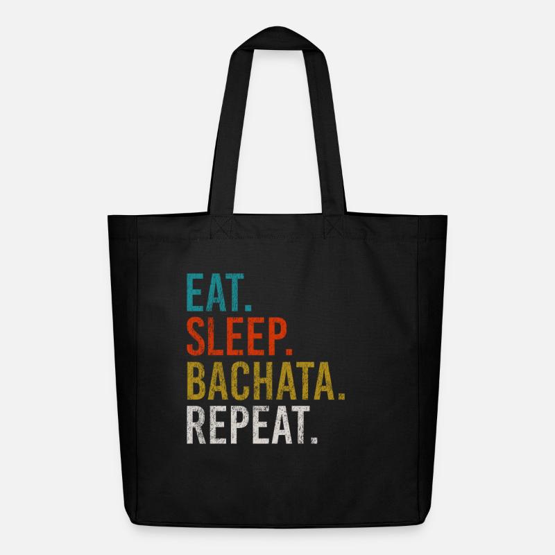 Eat Sleep Bachata Repeat Sensual Dance - Midweight recycelter Stoffbeutel von Stanley/Stella - Schwarz