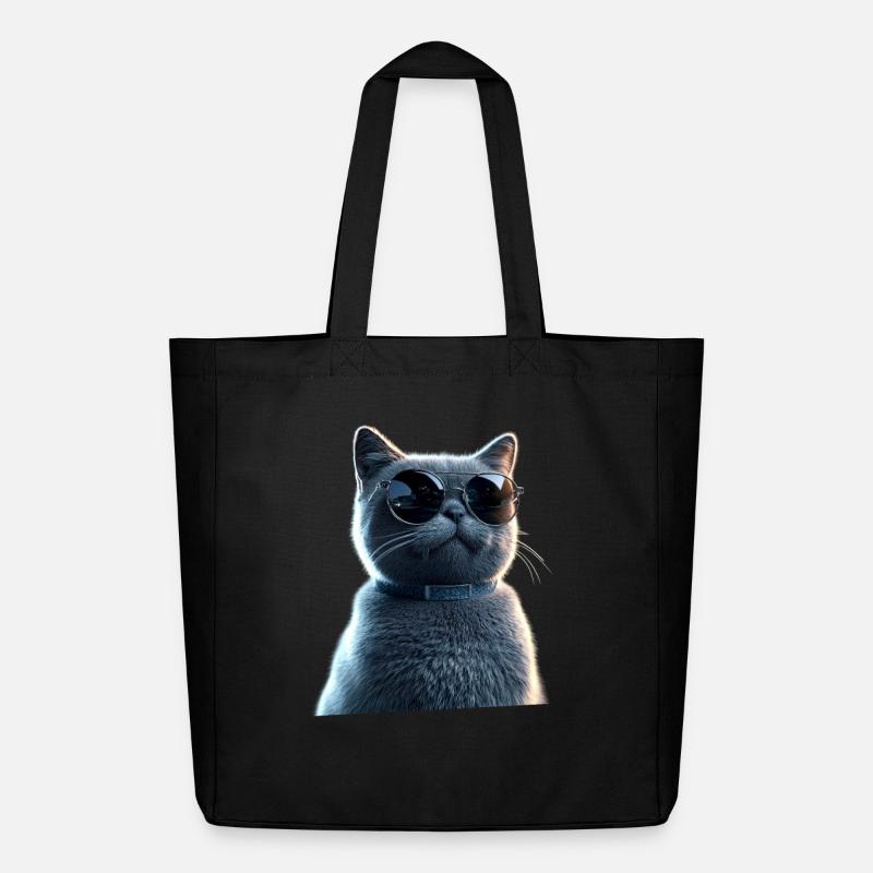 Britisch Kurzhaar Katze BKH Katzenmama Süße Katzen - Midweight recycelter Stoffbeutel von Stanley/Stella - Schwarz