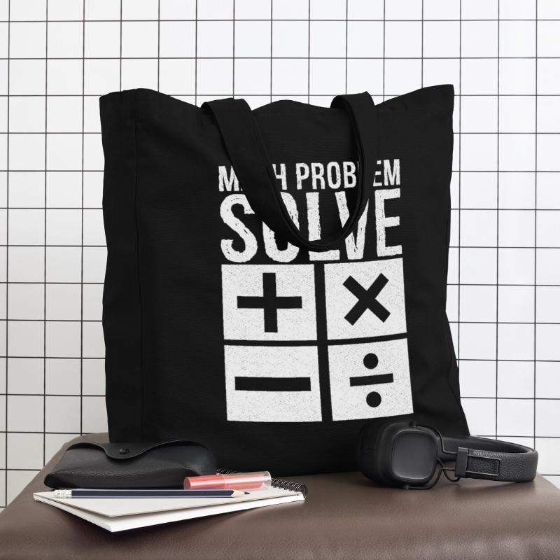 math problem solve Midweight Recycled Tote Bag by Stanley/Stella