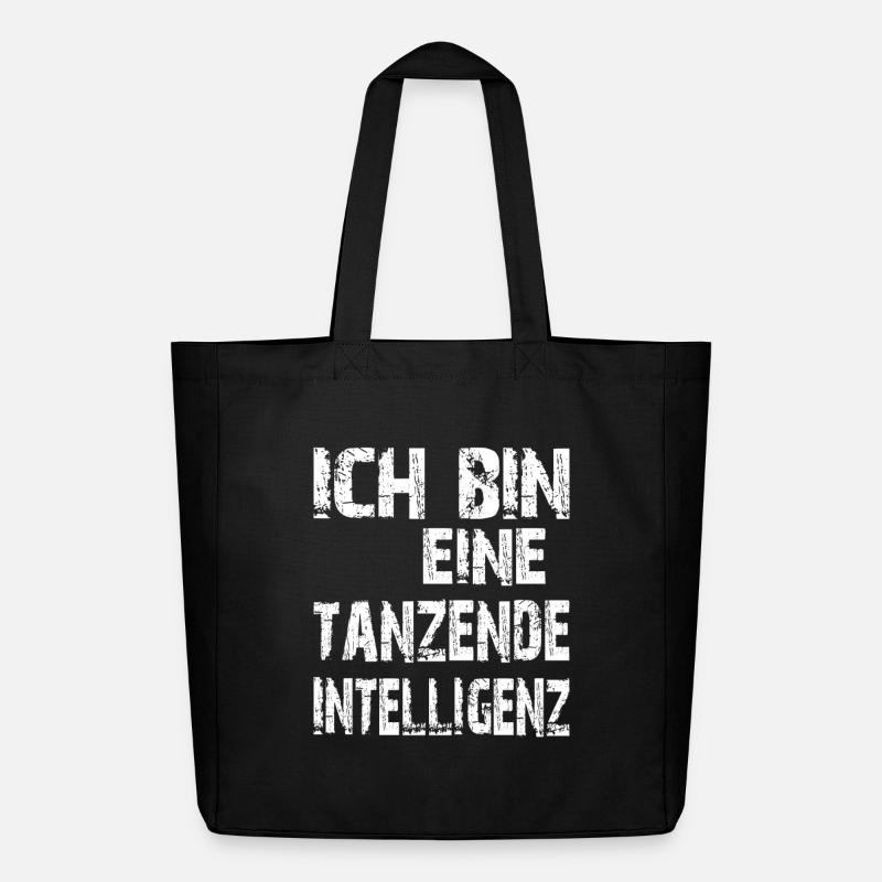 KI Spruch Ich bin eine tanzende Intelligenz - Midweight recycelter Stoffbeutel von Stanley/Stella - Schwarz