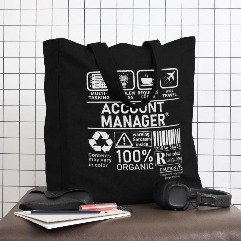 Account Manager Multi Tasking Problem Solving Midweight Recycled Tote Bag by Stanley/Stella