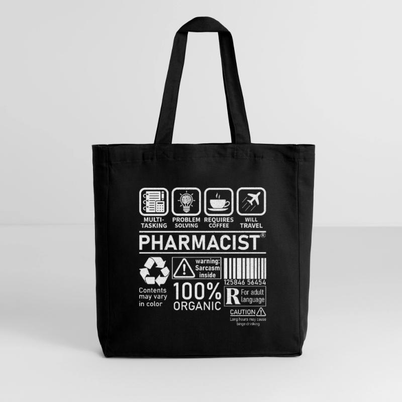 Pharmacist multi tasking problem solving Midweight Recycled Tote Bag by Stanley/Stella