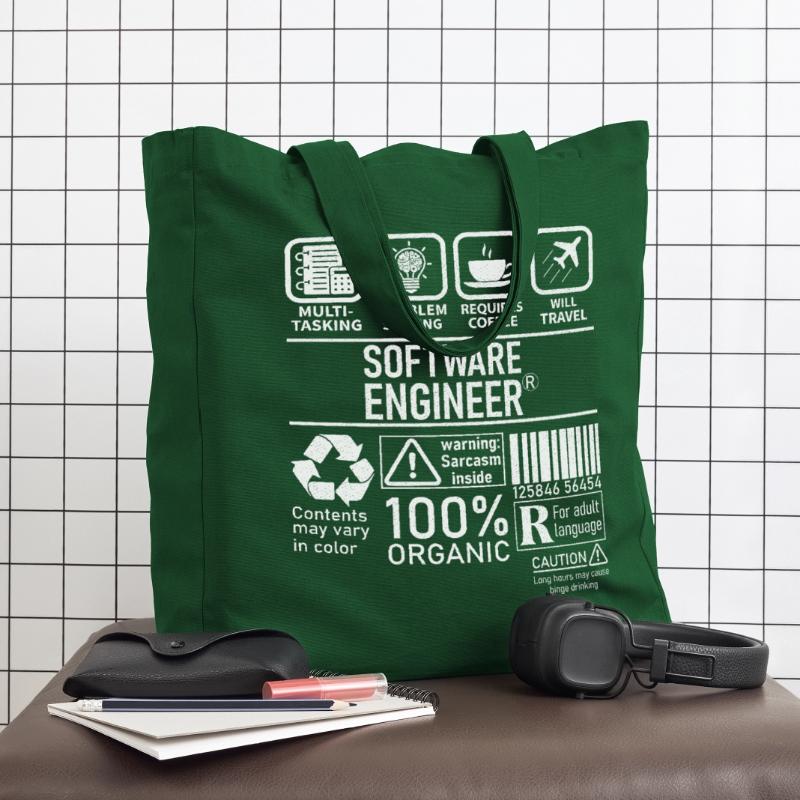 Software Engineer multi tasking problem solving Midweight Recycled Tote Bag by Stanley/Stella