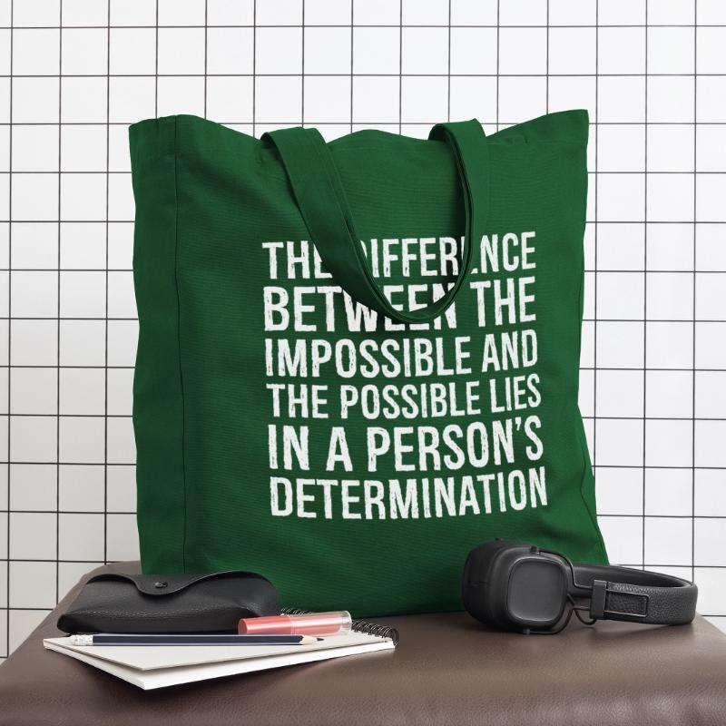la différence entre l’impossible et le Tote bag Stanley/Stella Midweight recyclé