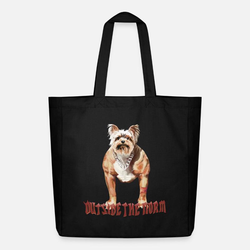 Außerhalb der Norm - Lustiger Hund - Midweight recycelter Stoffbeutel von Stanley/Stella - Schwarz