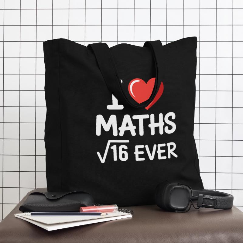 Math I Love Maths Math Nerd Math Teacher Midweight Recycled Tote Bag by Stanley/Stella