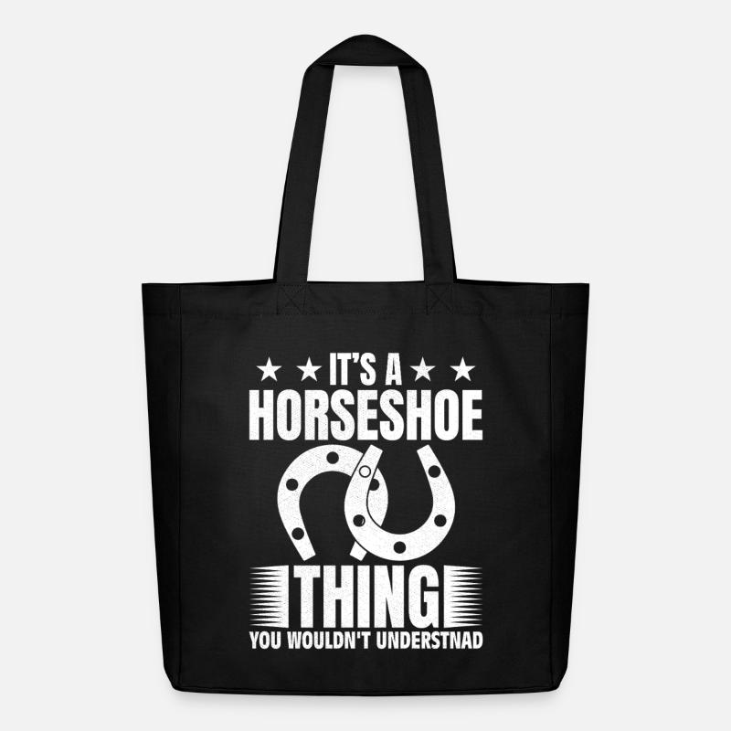 It's a horseshoe thing you would not understand - Midweight recycelter Stoffbeutel von Stanley/Stella - Schwarz
