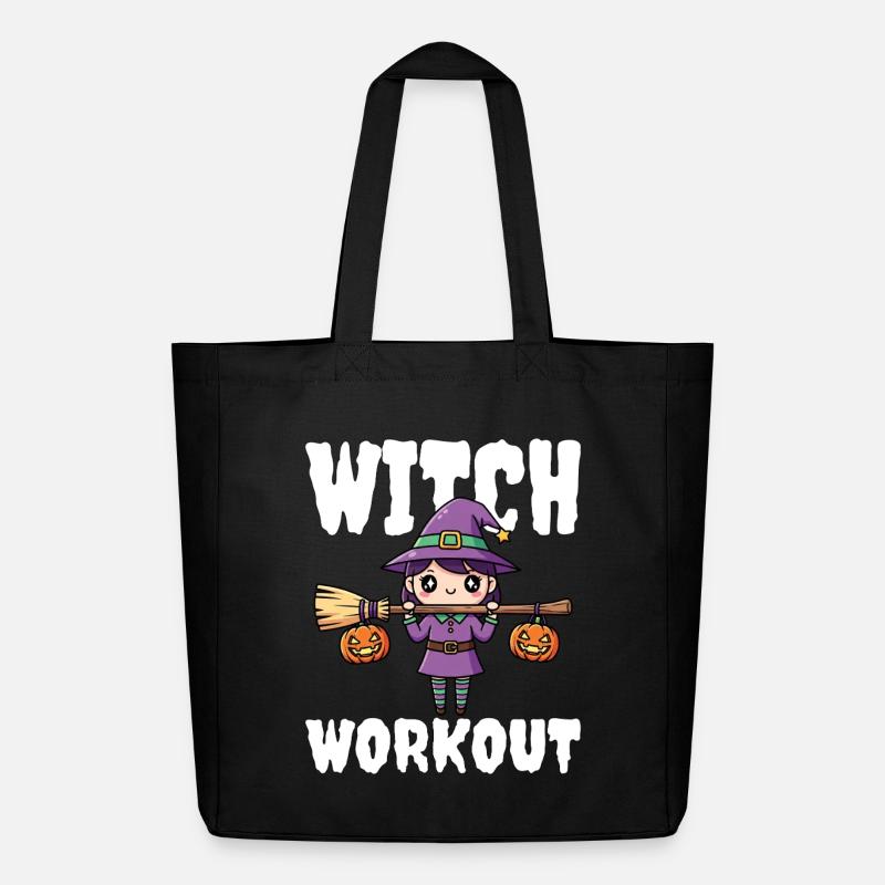 HEXE WORKOUT - HEXE HALLOWEEN - Midweight recycelter Stoffbeutel von Stanley/Stella - Schwarz