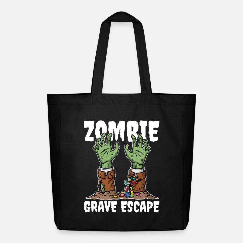 ZOMBIE_GRAVE_ESCAPE - Midweight recycelter Stoffbeutel von Stanley/Stella - Schwarz