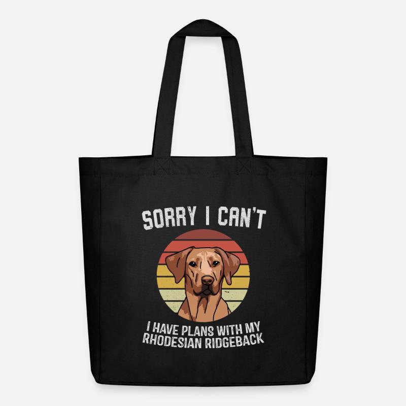 Rhodesian Ridgeback Entschuldigungsgrafik - Midweight recycelter Stoffbeutel von Stanley/Stella - Schwarz