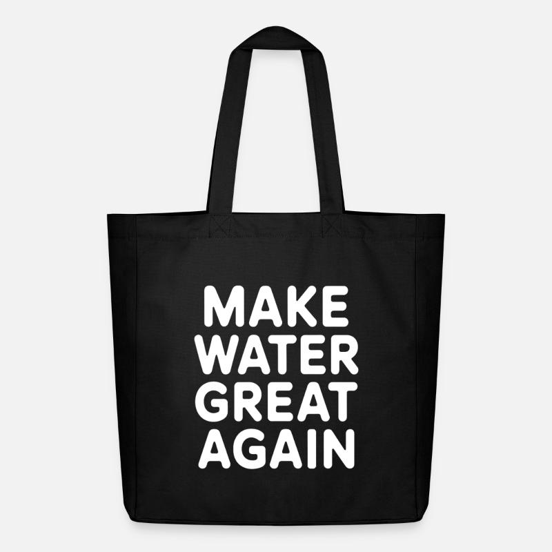 Wasseraufbereitung Make Water Great Again - Midweight recycelter Stoffbeutel von Stanley/Stella - Schwarz