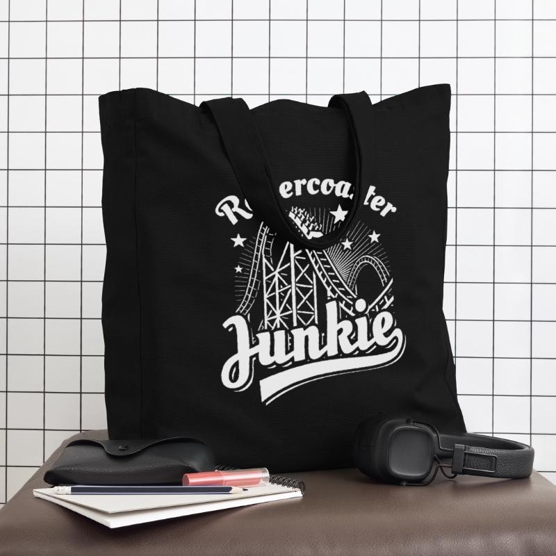 Rollercoaster Junkie - Roller Coaster - Loop Midweight Recycled Tote Bag by Stanley/Stella