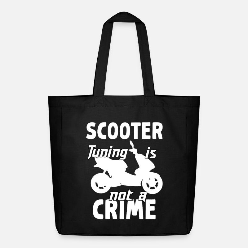 Scooter Tuning is not a crime - Midweight recycelter Stoffbeutel von Stanley/Stella - Schwarz