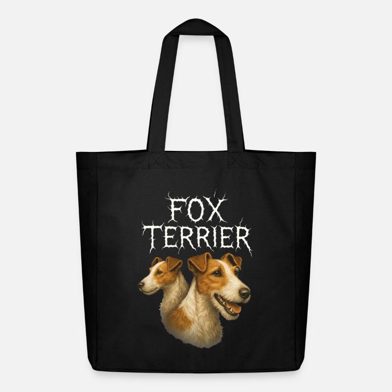 Fox-terrier - Tote bag Stanley/Stella Midweight recyclé - noir